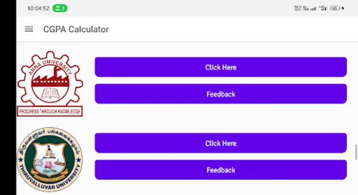 CGPA Calculator+Cloud Storage android App screenshot 0