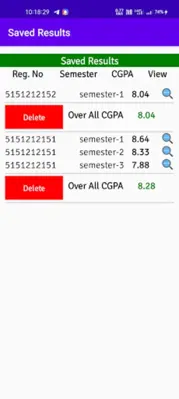 CGPA Calculator+Cloud Storage android App screenshot 2